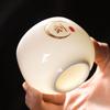 Taza de té de porcelana de jade sebo taza de té con los cien apellidos familiares taza personal inscripción taza de degustación taza maestra personalizada