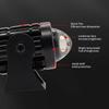 Faro reflector universal para motocicleta y coche eléctrico LED bicolor pequeña pistola de acero haz lejano y cercano uno superbrillante suministros automotrices