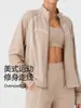 Tops Deportivos para Mujer, Chaquetas de Yoga Holgadas, Cubre-Ropa Transpirables para Fitness, Casual para Correr y Entrenar, Manga Larga, Nuevos Estilos de Primavera y Otoño