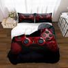 Amazon Transfronterizo Funda Nórdica con Estampado de Patrón de Mando de Juego Funda de Almohada Exportación Juego de Tres Piezas con Impresión Digital 3D