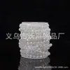 Lanterna Criativa Transparente Galvanizada Colorida Acrílico com Contas Cortina de Porta Pingente de Corrente de Contas Decorativo para Árvore de Natal