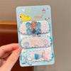Stickers de flequillo de dibujos animados artefacto para cabello roto de niños bebé no daña el cabello velcro tarjeta para el cabello niña parte posterior de la cabeza acabado accesorios para el cabello