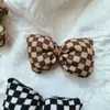 Otoño e Invierno Nuevas Flores a Cuadros Algodón Relleno Estéreo Flor Pequeña Ropa Tocado Zapatos Bolsa Funda para Teléfono Móvil Accesorios Decorativos DIY