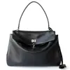 Bolsa Tote, Bolsa Feminina de Couro Genuíno, Bolsa de Ombro Transversal Grande e Fashion, Couro Macio, Estilo Simples para o Dia a Dia