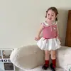Ropa Infantil Zhe Li Vestido para Niñas Verano 2026 Estilo Academia Vestido de Princesa Infantil Clase a Capullo de Flor para Bebé Falda Corta