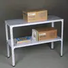 Estantería de Acero Angulado para Almacén Estante de Almacenamiento para el Hogar Estante de Almacenamiento para Balcón Estante de Piso de Múltiples Niveles Estante de Exhibición de Placa de Hierro para Almacén Estante de Hierro