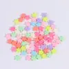 Acrílico Agujero Grande y Pequeño Estrella de Cinco Puntas Color Primavera Color Sólido Cuentas 14mm Estrella Niños DIY Joyería Accesorios Mayoreo