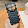 Funda para teléfono Xiaomi 15Ultra con patrón de fibra de carbono, ultrafina, con sensación de piel, PC, color de contraste, orificio fino, protección PocoX7Pro