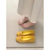Zapatos planos estilo francés con lazo poco profundo para mujer, nuevo modelo otoño 2025, de suela plana, elegantes, con aumento interno de altura, bailarinas, zapatos Mary Jane