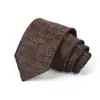 Gravata Masculina para Negócios, Banquete, Uso Casual, Gravata de Luxo, Estampa Jacquard de Seda Poliéster, Logo Bordado, Atacado Personalizado