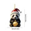 Pendente Panda de Natal de Novo Produto Transfronteiriço Árvore de Natal Acrílico Desenho Animado Decoração de Casa Acessório de Carro