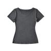 Camiseta Sexy de Manga Curta com Decote em V Profundo e Ajuste na Cintura, Venda Direta por Transmissão ao Vivo, Novo Estilo de Verão, Slim Fit, Versátil, Top da Moda