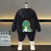 Roupas infantis, casaco primavera e outono 2025, primavera, meninos, estilo ocidental, roupas para atividades ao ar livre, masculino, bebê, curto, com capuz, jaqueta bonita