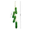 Cuerda de Frutas y Verduras Artificiales Limón Falso Fresa Uva/Nongjiale Maíz Calabaza Pimiento Adorno de Escena Accesorios
