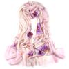 Bufanda de Lana Pintada a Mano, Doble Uso como Chal para Protección contra el Frío, Calentador de Cuello para Mujer de Otoño e Invierno al por Mayor, Diseño Personalizado Pintado a Mano con Plantas y Flores Hecho a Mano