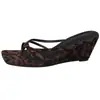 Sandalias de Primavera para Mujer, Estampado de Leopardo, Tendencia 2025, Sandalias de Tacón Alto, Tacones de Cuña, Puntera Abierta, Diseño que Alarga la Figura, Estilo Nuevo