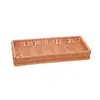 Bandeja Retangular Vertice 22cm x 12.5cm x 3cm Plástico Natural - Lyor
