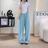 7 Colores, Buena Calidad, En Stock, 2026 Estilo Japonés Verano Seda de Hielo Color Sólido Sueltos de Pierna Ancha Pantalones para Mujer, Pantalones Casuales Yamamoto