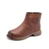 En stock: Botas Retro Martin para mujer, nueva colección de invierno 2026, botines Chelsea de suela gruesa, botines versátiles, botines ajustados para mujer