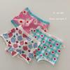 N039 roupa íntima infantil outono e inverno atacado amor flor fofa meninas roupa íntima algodão triângulo boxer bebê roupa íntima