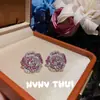 Joia Dopamina Pó Rouge Camélia Pedra Preciosa Colar Palácio Joias de Luxo Conjunto de Pulseiras Rosa