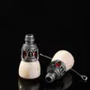Resina Plateada de Xizang Empalmada de una Sola Pieza Cabeza de Buda Forma de Gota de Agua Conector de Tres Vías Hecho a Mano DIY Estilo Antiguo Cuentas DIY Accesorios para Joyería