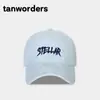 Gorra de béisbol vintage lavada estilo japonés con efecto desgastado para mujer, ala ancha, circunferencia de cabeza grande, adelgazante del rostro, protector solar, bordada