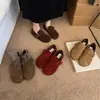 Mules planas elegantes y minimalistas con diseño de hebilla de cinturón, nueva colección 2026, estilo retro old-money, mocasines sin cordones