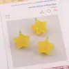 Colgante Acrílico Transparente de Estrella de Gelatina para Manualidades Cuentas Hechas a Mano Abalorio Ojo de Oveja Accesorio para Cadena de Teléfono