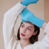 Diseño Estilo Coreano con Guantes de Punto de Lana de Color Sólido para Mujer Otoño e Invierno Cálidos a Prueba de Frío Lindo Dedos Pulgar Flip Hand