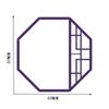 Diseño de Pared para Jardín de Infancia Escolar Tela No Tejida Marco de Ventana Clásico Estilo Étnico Pegatinas de Pared Materiales de Decoración Creativa