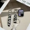 Adequado para Pulseira Xiaomi Mi Band 10Pro 8/9Pro Redmi 456 Outono e Inverno Couro Versátil Pulseira de Pulso para Meninas