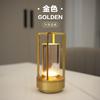 Lámpara de Mesa Nocturna Táctil Recargable con Luz Ambiental de Aluminio Transfronteriza Lámpara de Mesita de Noche LED Luz Nocturna USB para Restaurante