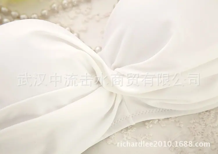 平领口白比基尼002