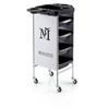 Carro caliente para teñir de barbería, estante para estilista de cabello, carro de bar, herramientas de peluquería, carrito de belleza, ventas directas de salón de belleza
