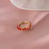 Selecciones de Influencers de TikTok: Anillo de Bendición Redondo Más Vendido, Lujo Ligero, Elegante, de Nicho, Único, Anillo Abierto Versátil