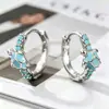Yanbai Venta Caliente Transfronteriza Serie Azul Océano Pendientes Pendientes de Tachuela Tortuga Marina Turquesa Lindos Frescos Playa Versátiles Pendientes