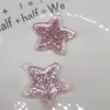 Colgante de Bolsa de Pareja Jelly Acrílico Dibujos Animados Coreanos Lindo Cristal Brillante Estrella de Cinco Puntas Llavero de Coche