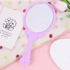 Espejo de mano de alta definición estilo europeo con borde de encaje, espejo de mano vintage, espejo portátil para salón de belleza, espejo de maquillaje para dormitorio