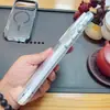 Diseño de molde personalizado para iPhone 18 Pro Max, con una funda de teléfono magnética, de cristal de hielo, bicolor, con protección anticaídas en las cuatro esquinas, disponible para producción OEM en volumen
