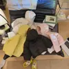 Nova Jaqueta de Algodão Canelada Quente com Capuz para Crianças Roupa Externa para Meninos e Meninas Casaco Versátil Casual Elegante Fofo