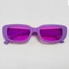 2235 Gafas de Sol de PC de Nuevo Estilo Tendencia Europea y Americana Gafas Cuadradas Modernas y Elegantes Pintura en Aerosol Dos Veces