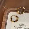 Pendientes Vintage de Cuentas Color Café Maillard para Mujer 2025 Nuevo Estilo Nicho de Gama Alta Versátiles Elegantes Accesorios para Pendientes