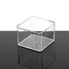 Caja de Almacenamiento Transparente Caja para Color de Labios Caja para Hisopos de Algodón Caja de Almacenamiento para Algodones Desmaquillantes Caja para Ligas para el Cabello Caja de Papelería Combinación Soporte para Labiales