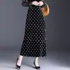 Elegante Falda Ajustada con Cintura Elástica Trasera para Mujer, Nueva Moda Otoño 2026 Falda de Cintura Alta de Longitud Media con Efecto Plisado