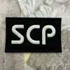 Parche de Tela Bordado con Logo de la Fundación SCP Insignia con Letras Accesorios para Ropa Parche de Tela Parche Autoadhesivo Puntos de Velcro