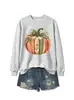 Libro de Calabaza Borde Dorado Comercio Electrónico Transfronterizo Amazon Mayorista Para Mujer Holgado Versátil Tallas Grandes Moda Casual Sudadera con Capucha