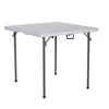 Mesa Quadrada Mesa Quadrada Dobrável Mesa Dobrável Mesa Portátil de Mahjong Mesa de Camping HDPE Mesa de Jantar Lote de Comércio Exterior