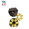 Tianniu suministra acoplamiento elástico de flor de ciruelo de acero n.° 45 LM LM8, acoplamiento de tres mordazas