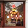 Novos Adesivos Eletrostáticos de Vidro de Natal Decoração de Cena de Natal Janela Decoração de Boneco de Neve Vitrine de Loja Adesivos para Janela Amazon